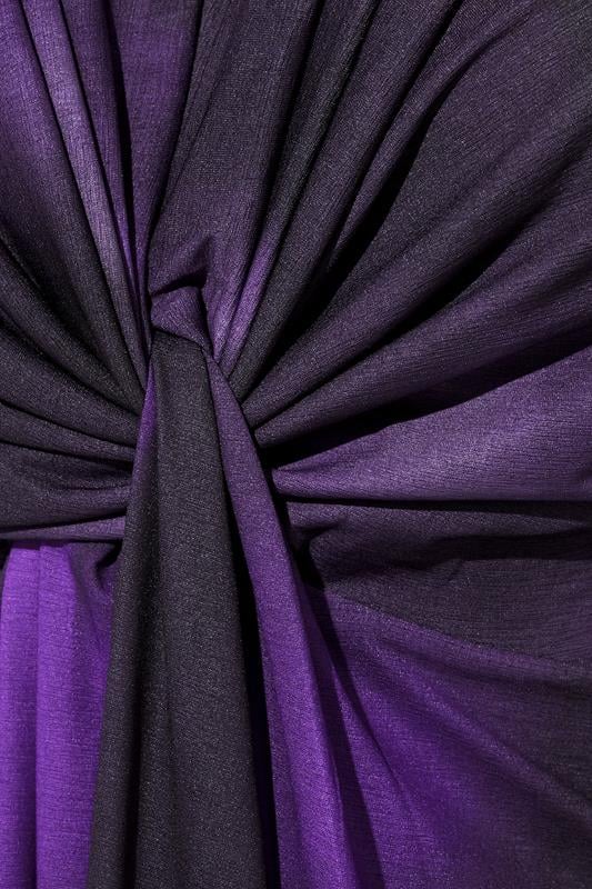 Abstract Print Knot Front Maxi Dress