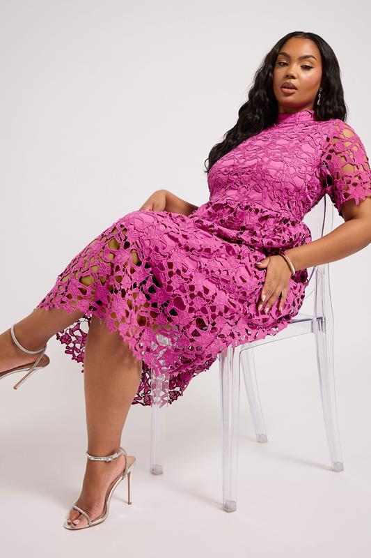 Crochet Lace Midi Dress