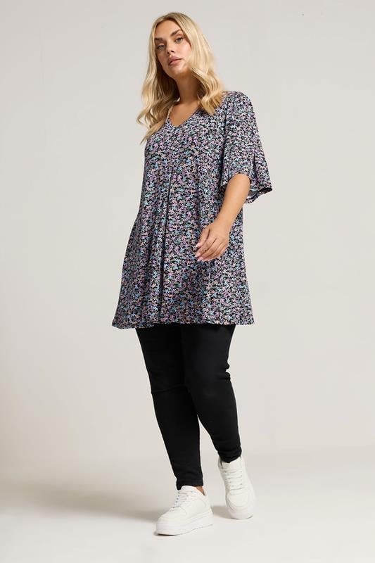 Paisley Print Pleat Front Top