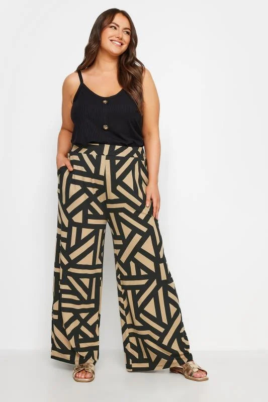 Paisley Print Wide Leg Trouser
