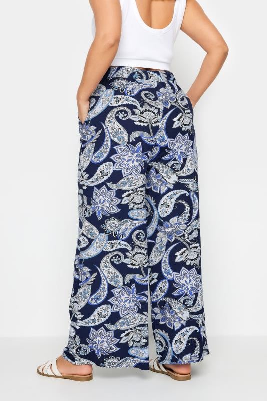 Paisley Print Wide Leg Trouser