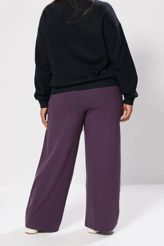 Purple Wide Leg Leggings