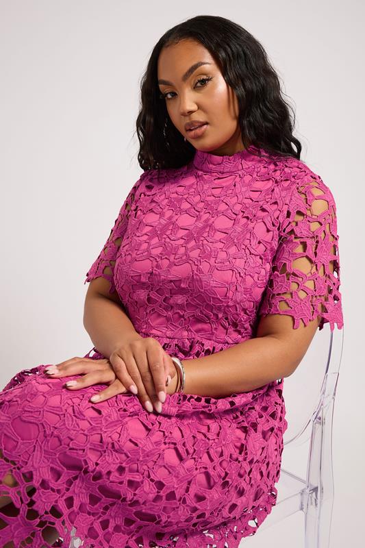 Crochet Lace Midi Dress