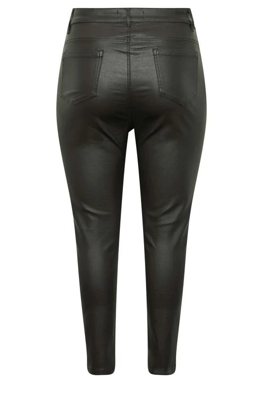 Black Coated Skinny Stretch AVA Jeans