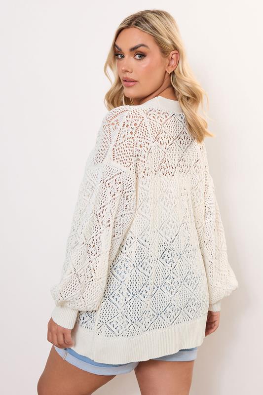 Balloon Sleeve Knitted Cardigan