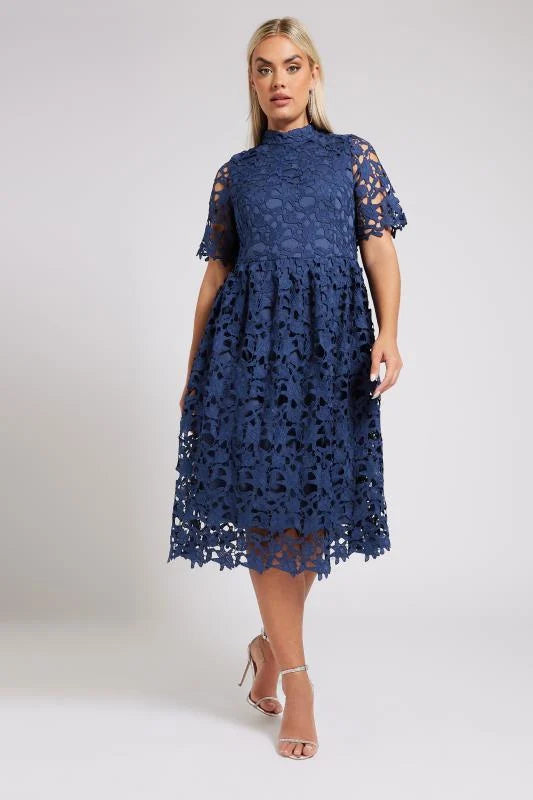 Crochet Lace Midi Dress