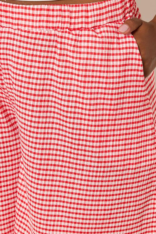 Gingham Textured Shorts