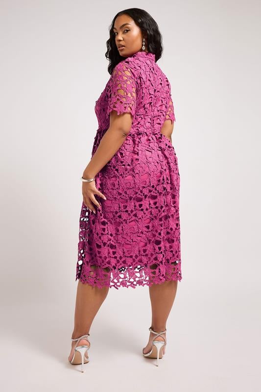 Crochet Lace Midi Dress