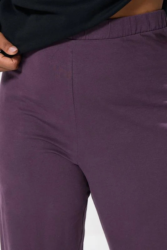 Purple Wide Leg Leggings