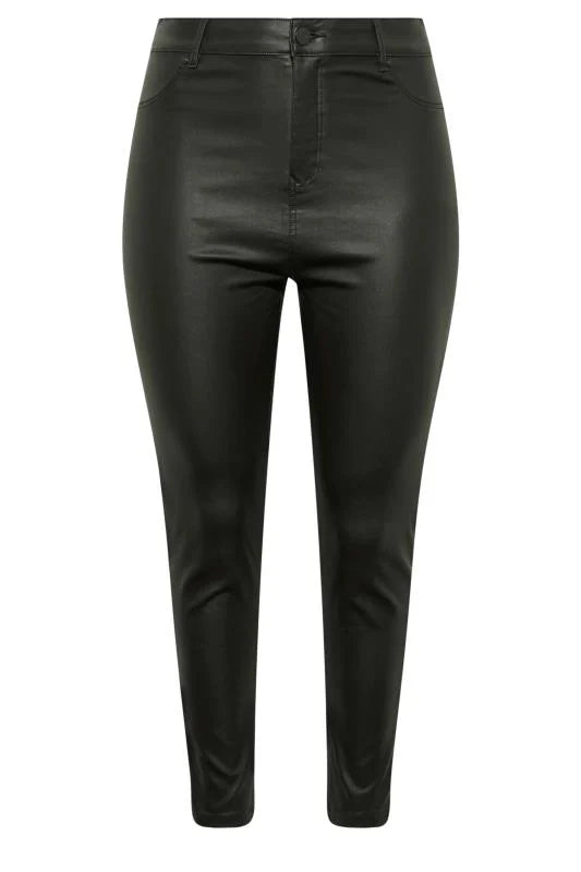 Black Coated Skinny Stretch AVA Jeans