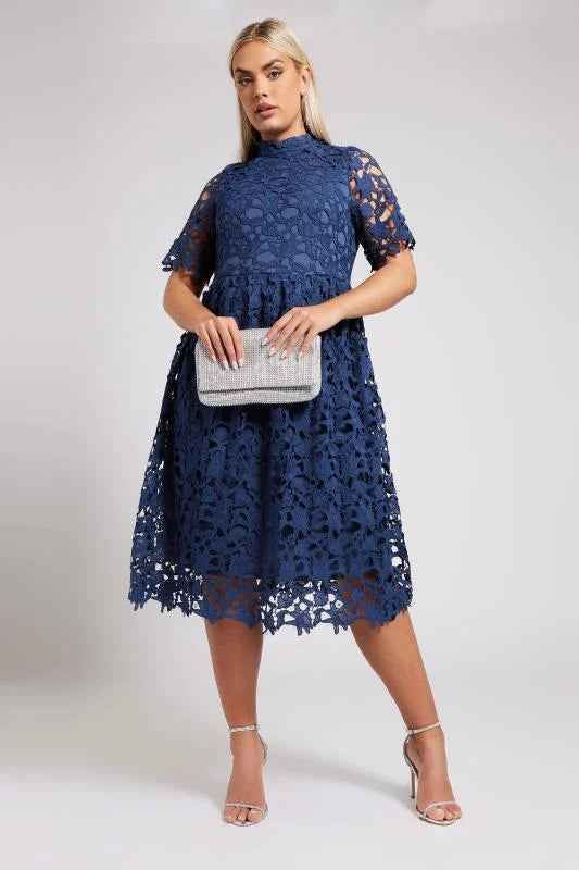 Crochet Lace Midi Dress