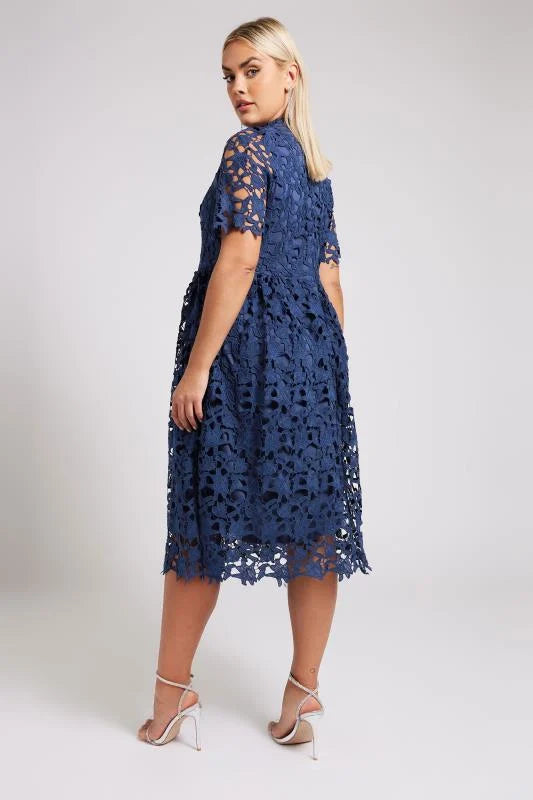 Crochet Lace Midi Dress
