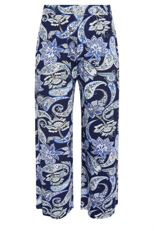 Paisley Print Wide Leg Trouser