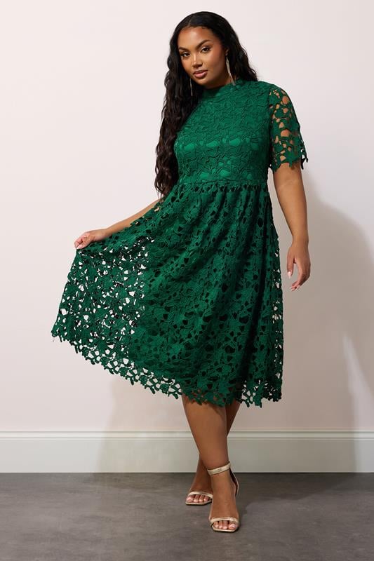 Crochet Lace Midi Dress