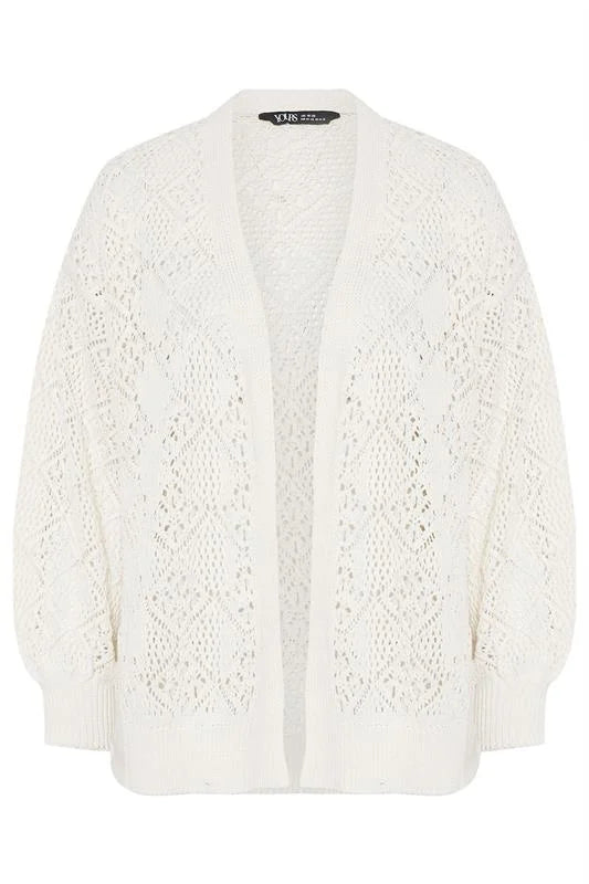Balloon Sleeve Knitted Cardigan