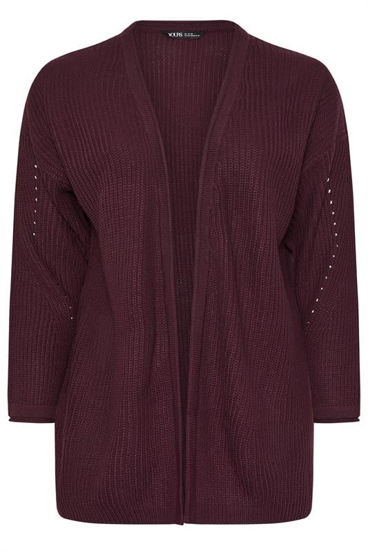 Purple Knitted Cardigan