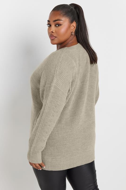 V-Neck Knitted Jumper