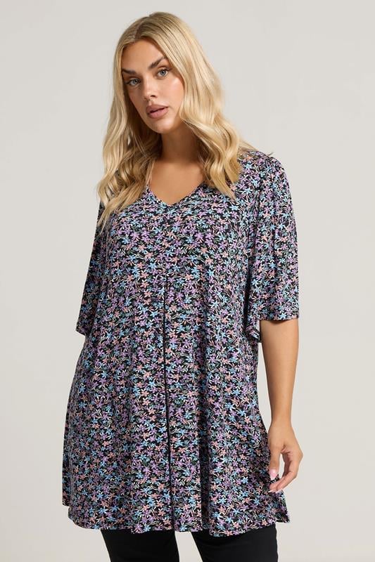 Paisley Print Pleat Front Top
