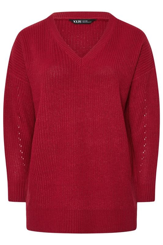 V-Neck Knitted Jumper