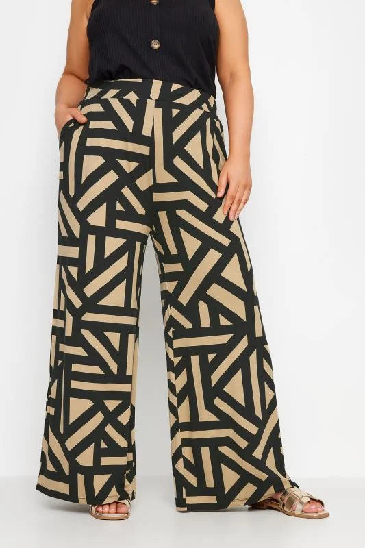 Paisley Print Wide Leg Trouser